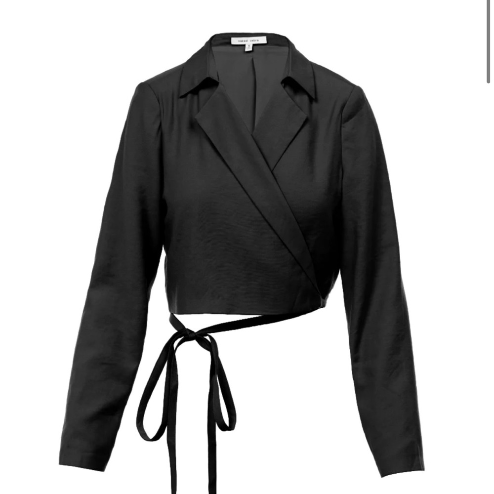 Cropped Blazer and Trouser Set Black